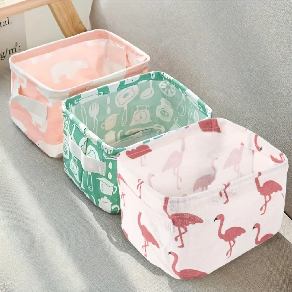 Sock Organizer Tray - 1pc Cotton Linen Fabric Waterproof Desktop