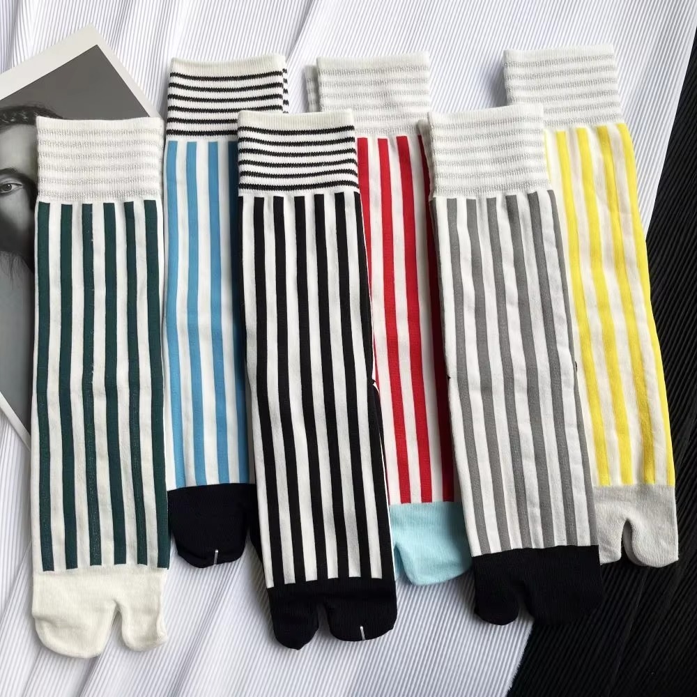 Toe Sock Split - Fashion Colorful Toe Socks Combed Cotton
