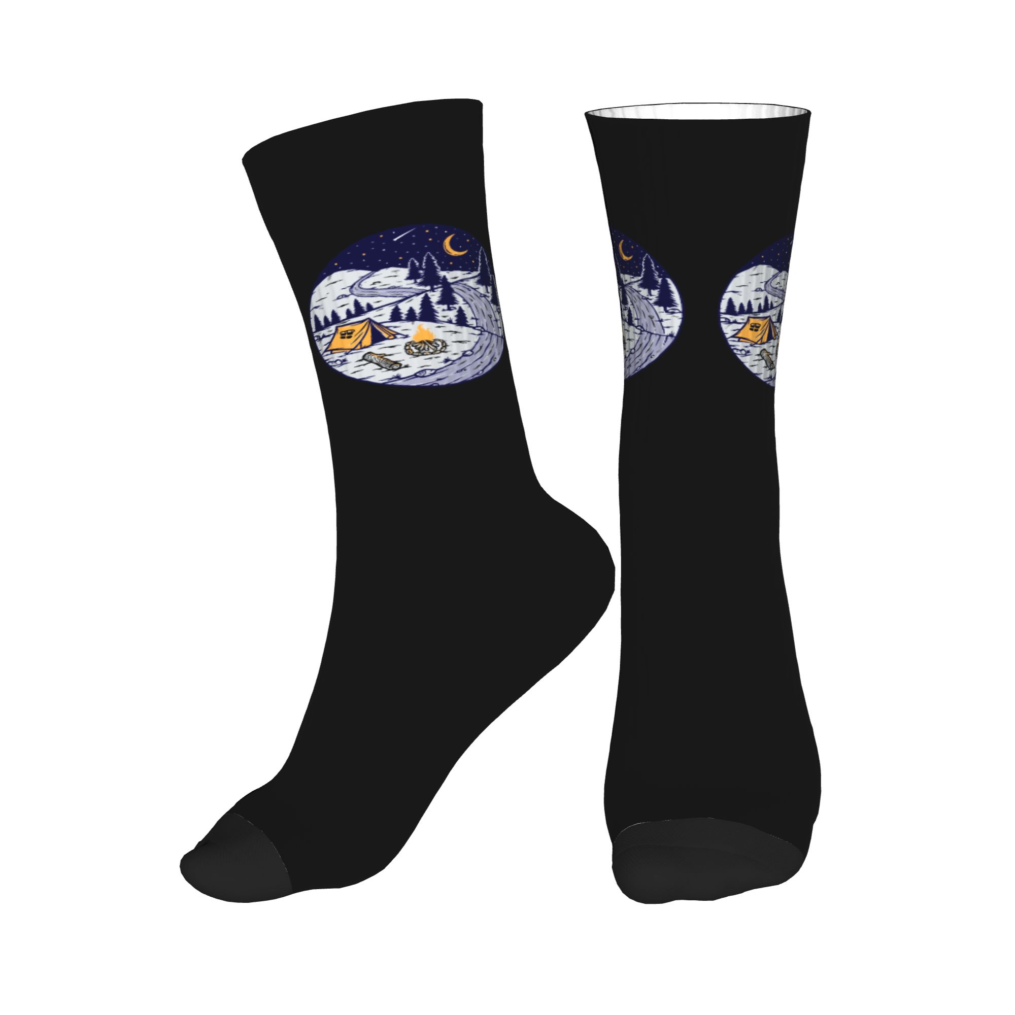 Dress Sock Men - Mountain Camper Adventure Camping Dress Socks