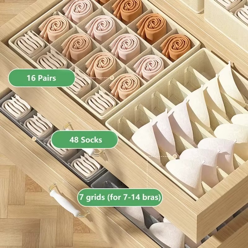 1-2Pcs Non-woven Fabric Underw – Sock Organizer Tray recenzja i cena