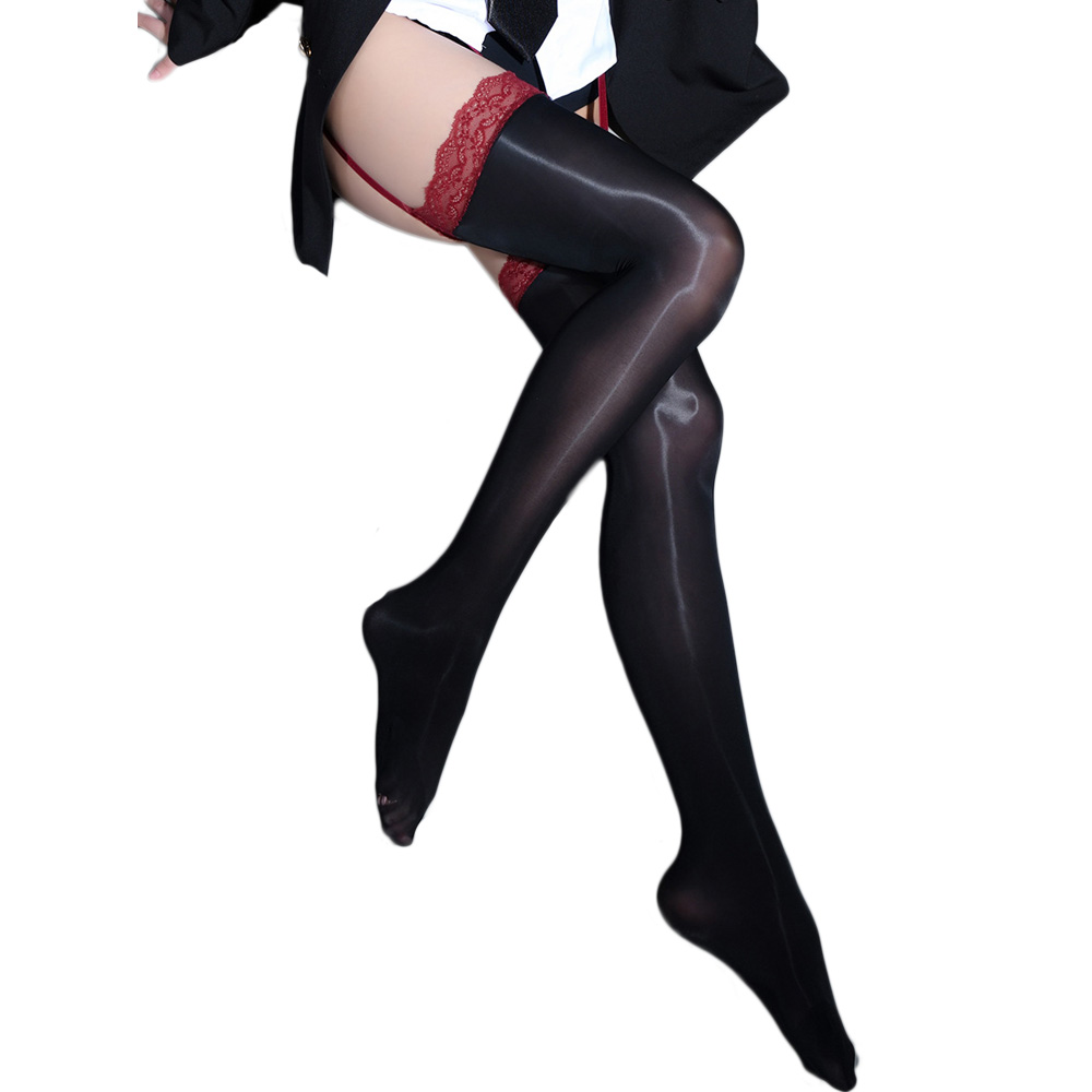 Patchwork Oil Glossy Shiny Pan – Tights Pantyhose Sheer recenzja i cena