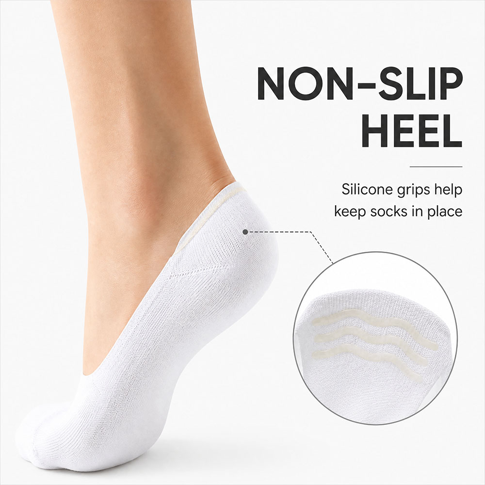6 Pairs Unisex Cotton No Show  – Invisibility Sock Loafer recenzja i cena