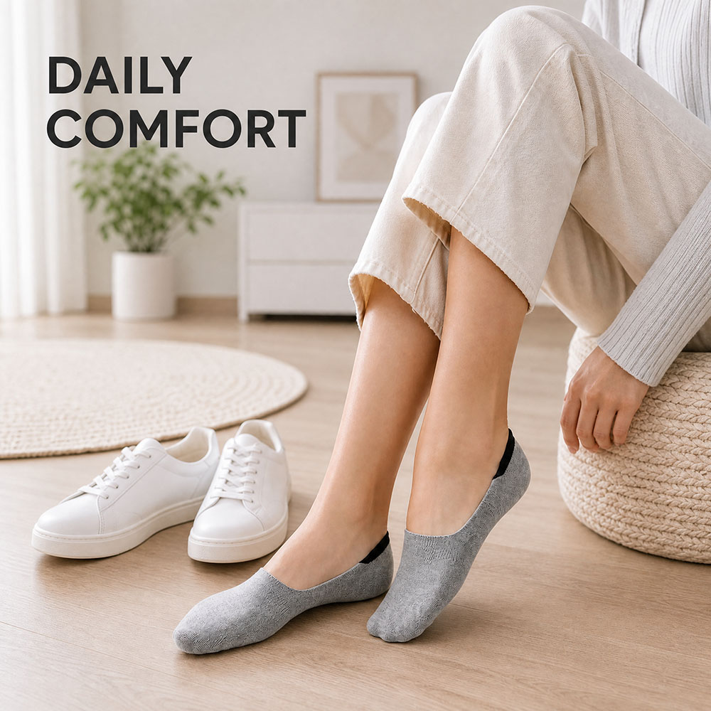 6 Pairs Unisex Cotton No Show  – Invisibility Sock Loafer recenzja i cena