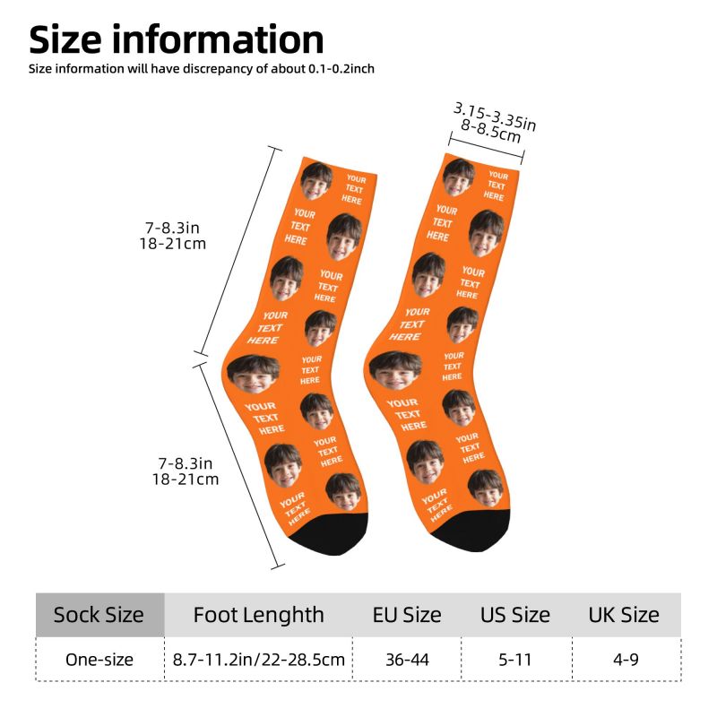 Personalized Photo Text Custom – Dress Sock Men recenzja i cena