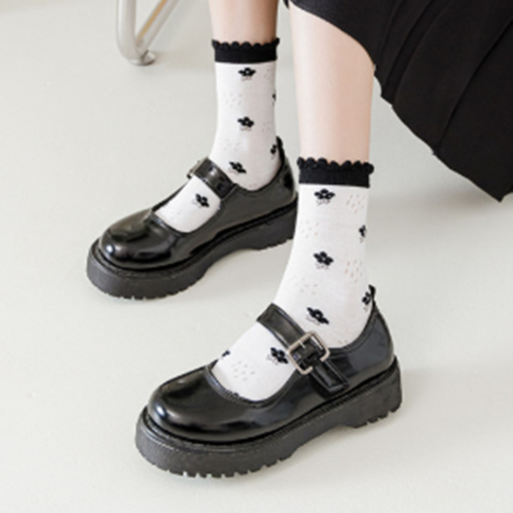 Woman Lace flower short sock t – Invisibility Sock Loafer recenzja i cena
