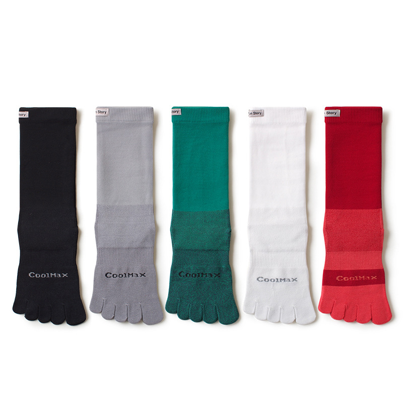 1/5 Pairs Men's High Crew Five – Toe Sock Split recenzja i cena