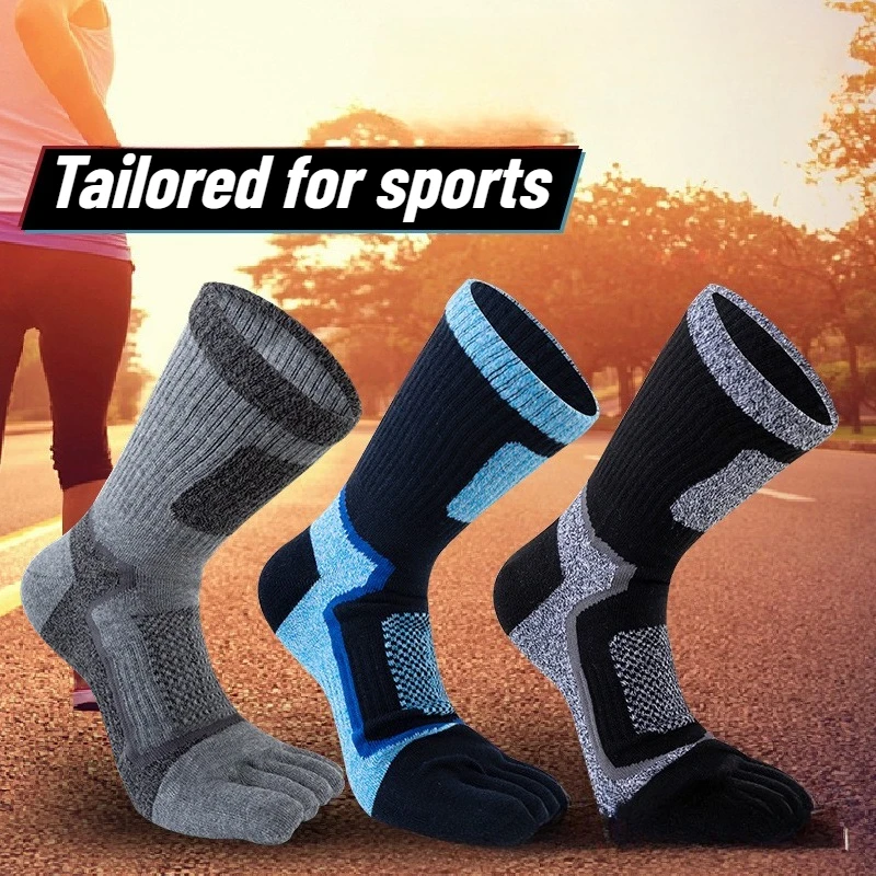 3 Pairs Men Sports Five Finger – Toe Sock Split recenzja i cena