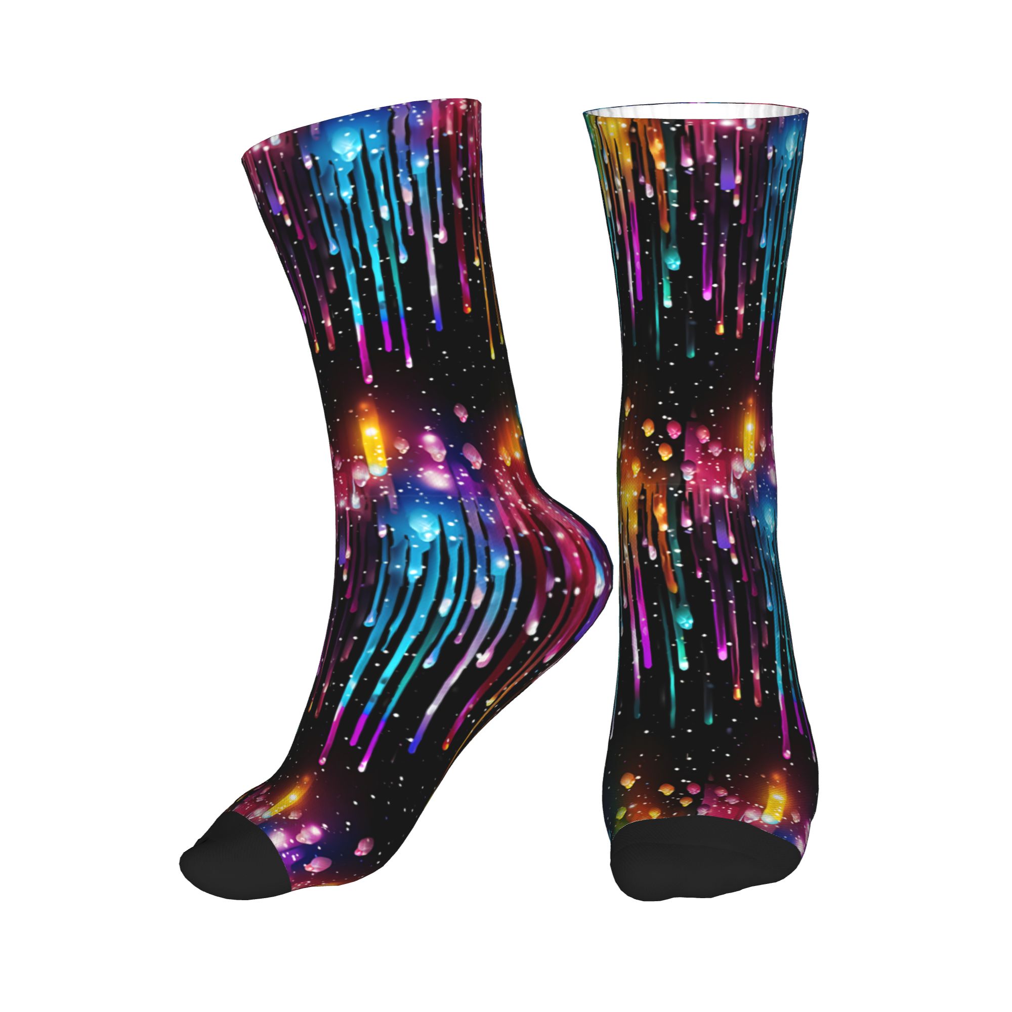Cute Men's Dripping Rainbow Li – Dress Sock Men recenzja i cena