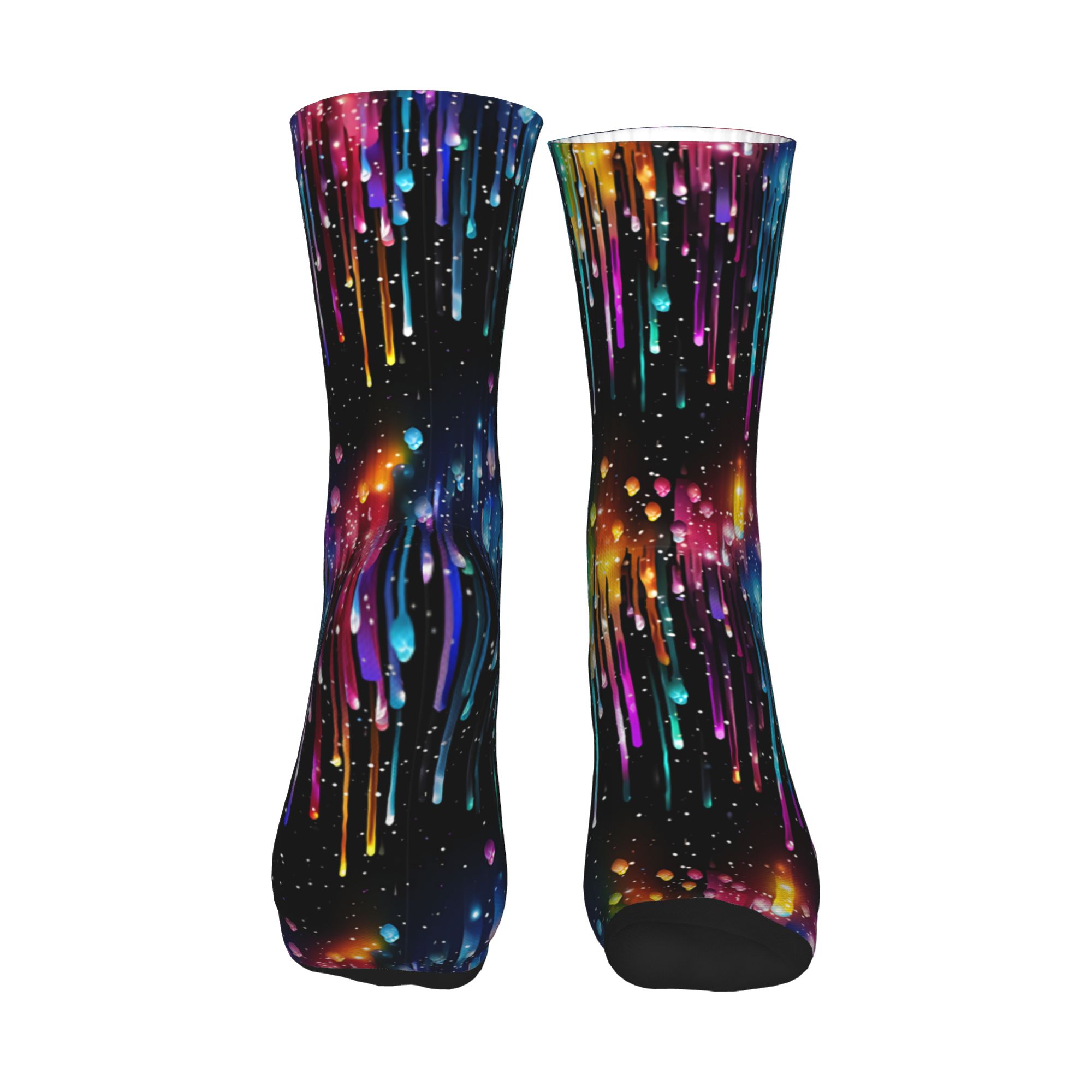 Cute Men's Dripping Rainbow Li – Dress Sock Men recenzja i cena