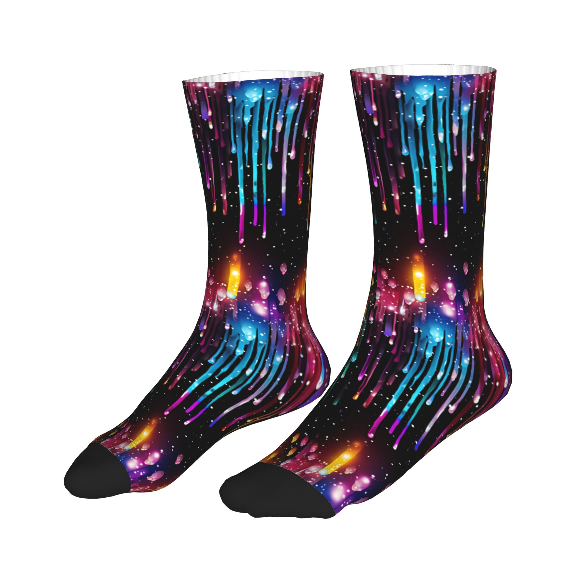 Cute Men's Dripping Rainbow Li – Dress Sock Men recenzja i cena