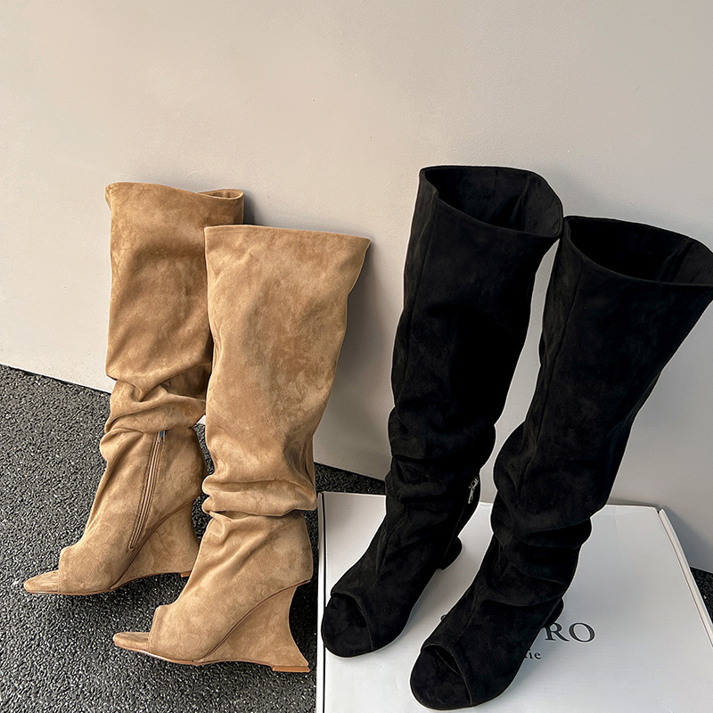 AIYKAZYSDL Strange Wedge Heel  – Boot Sock Slouchy recenzja i cena