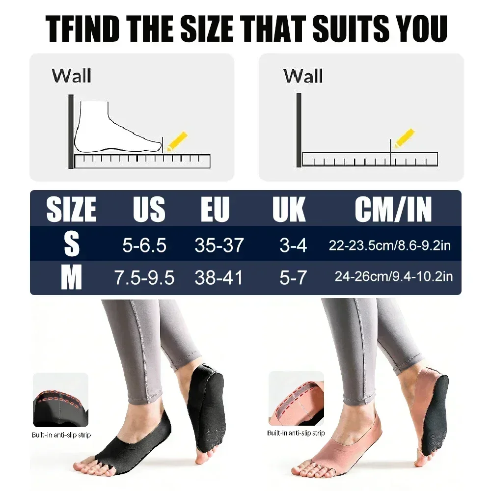 1Pair Toeless Yoga Pilates Soc – Grip Sock Yoga recenzja i cena