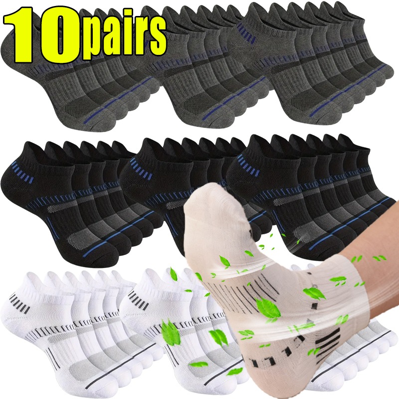 1-10pairs Breathable Mesh Men  – Ankle Sock Low Cut recenzja i cena