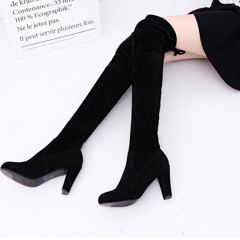 Women's Boots Stretch Fabric O – Knee High Sock Women recenzja i cena