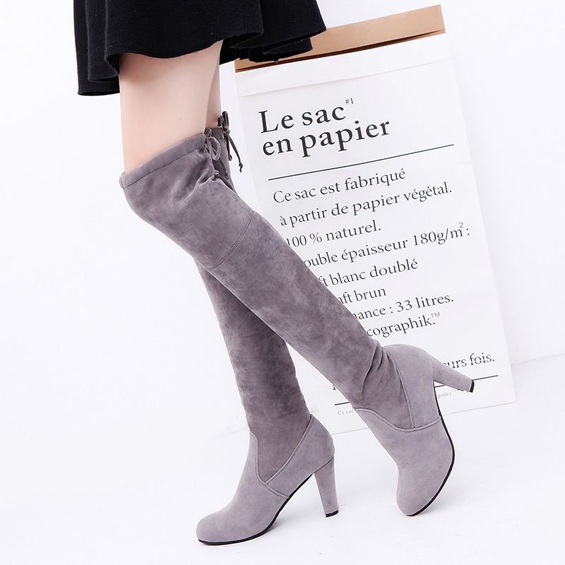 Women's Boots Stretch Fabric O – Knee High Sock Women recenzja i cena