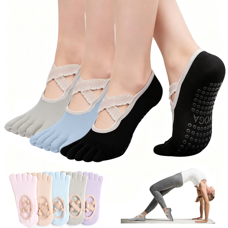 Ladies Non-Slip Pilates Socks  – Grip Sock Yoga recenzja i cena