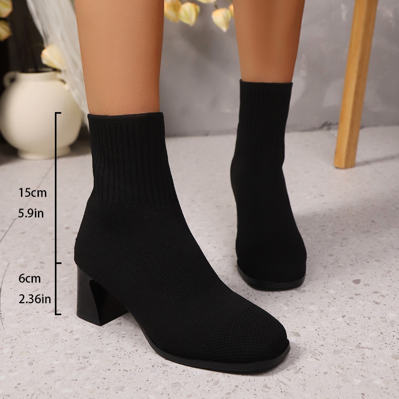 Women's Ankle Boots Knitted He – No Show Sock Women recenzja i cena