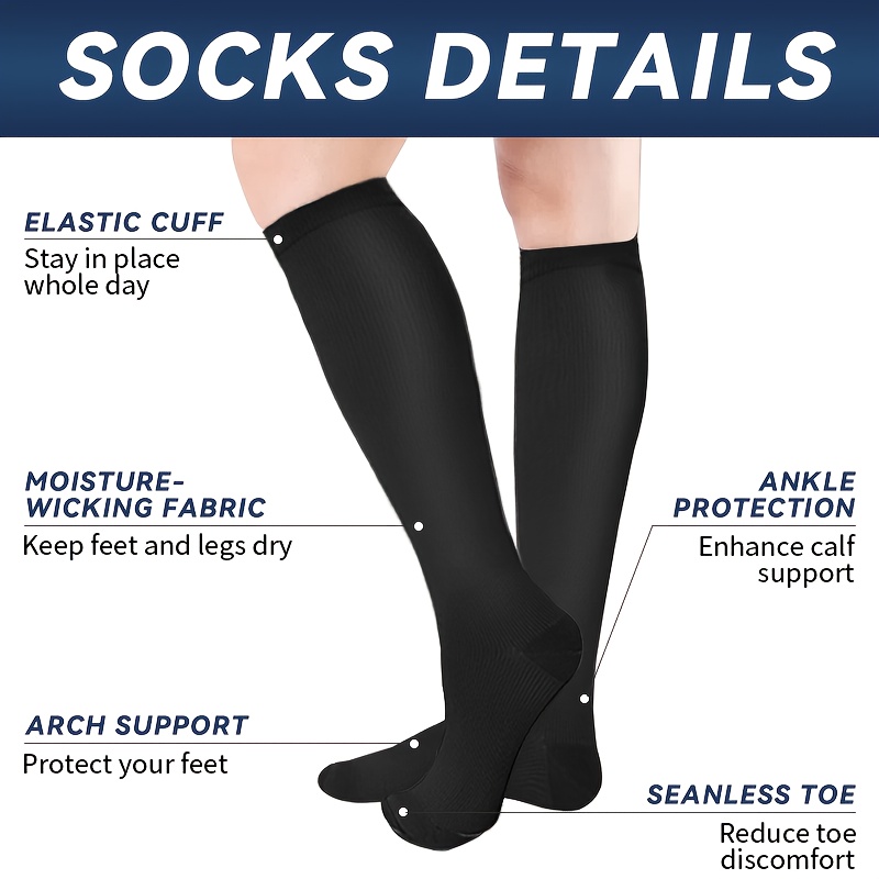 6 Pairs Mid-Calf Compression S – Wool Hiking Sock recenzja i cena