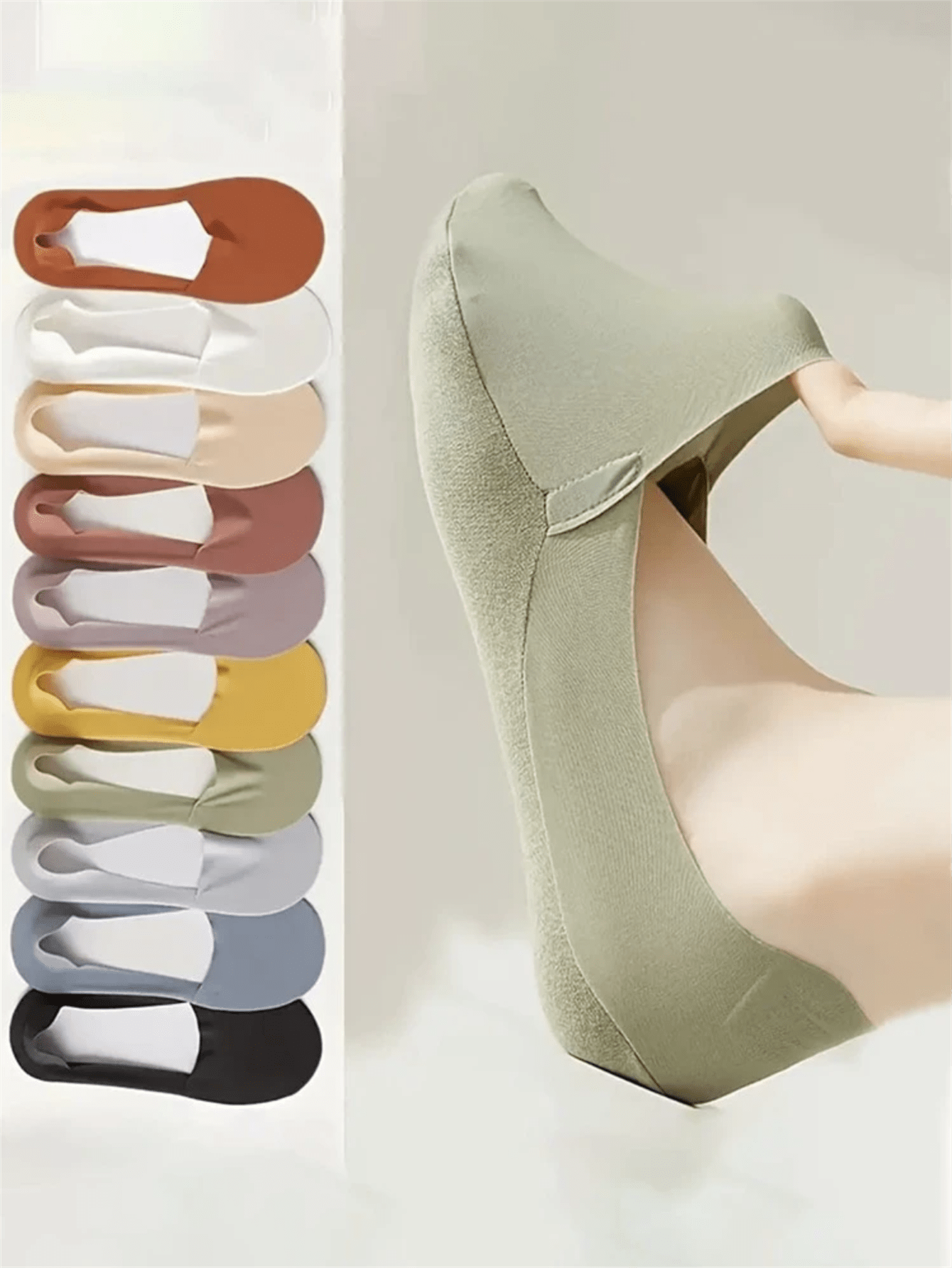 5 Pairs Women Thin Silky Invis – No Show Sock Women recenzja i cena