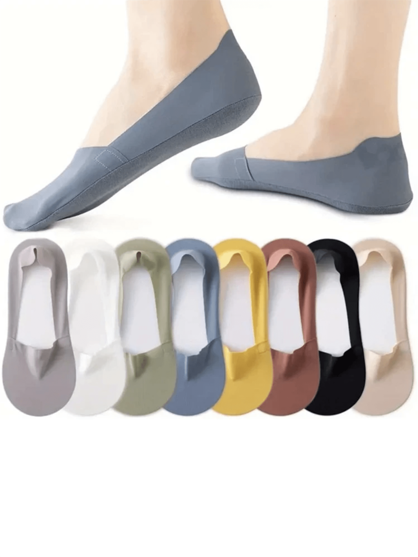 5 Pairs Women Thin Silky Invis – No Show Sock Women recenzja i cena
