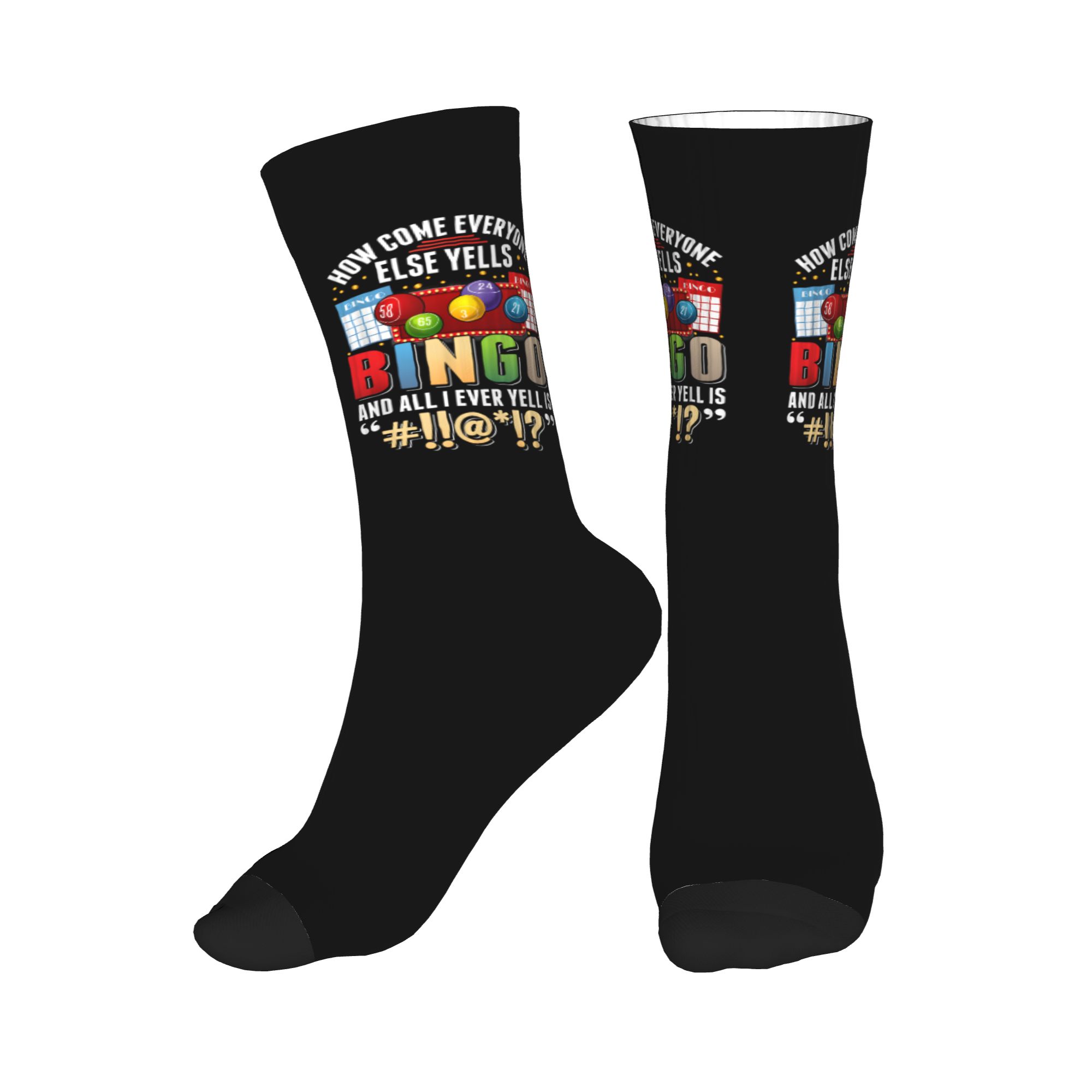 Bingo Player Humor Sarcastic Q – Dress Sock Men recenzja i cena