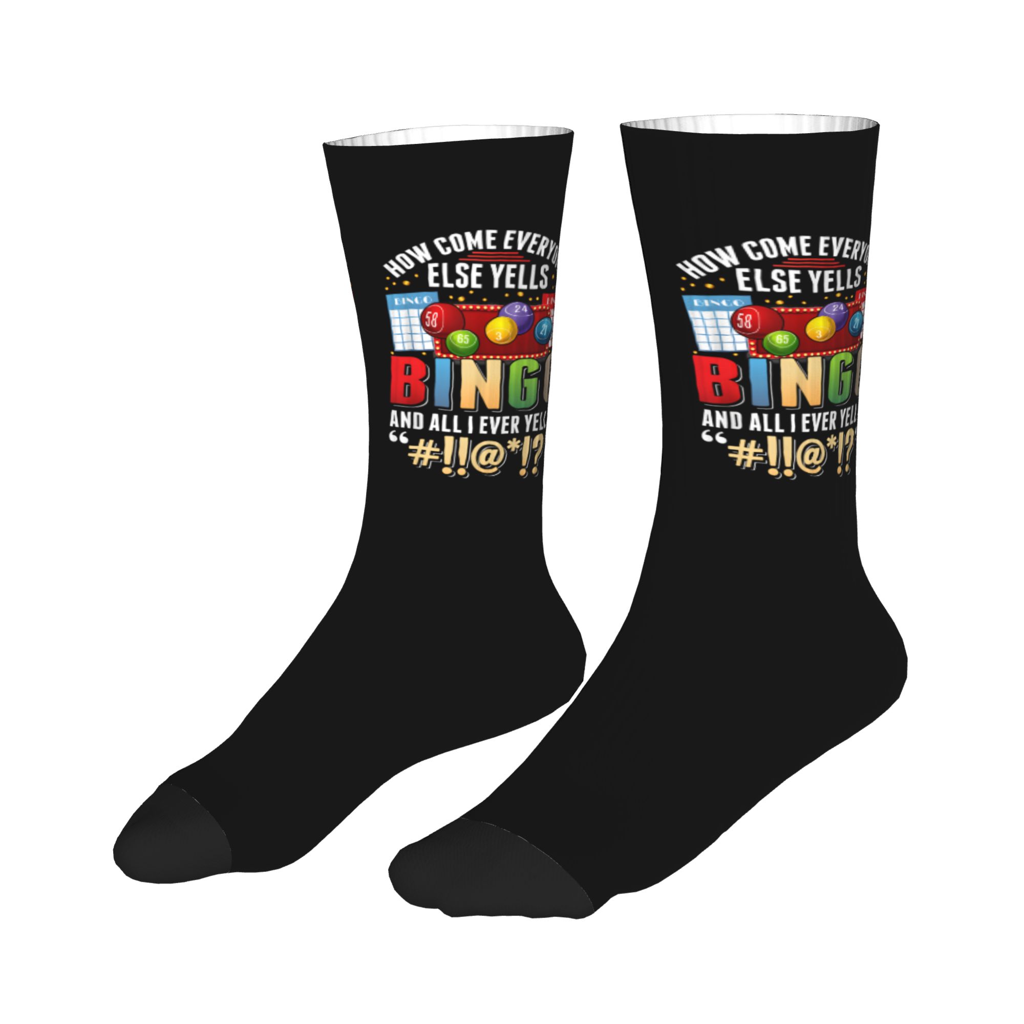 Bingo Player Humor Sarcastic Q – Dress Sock Men recenzja i cena