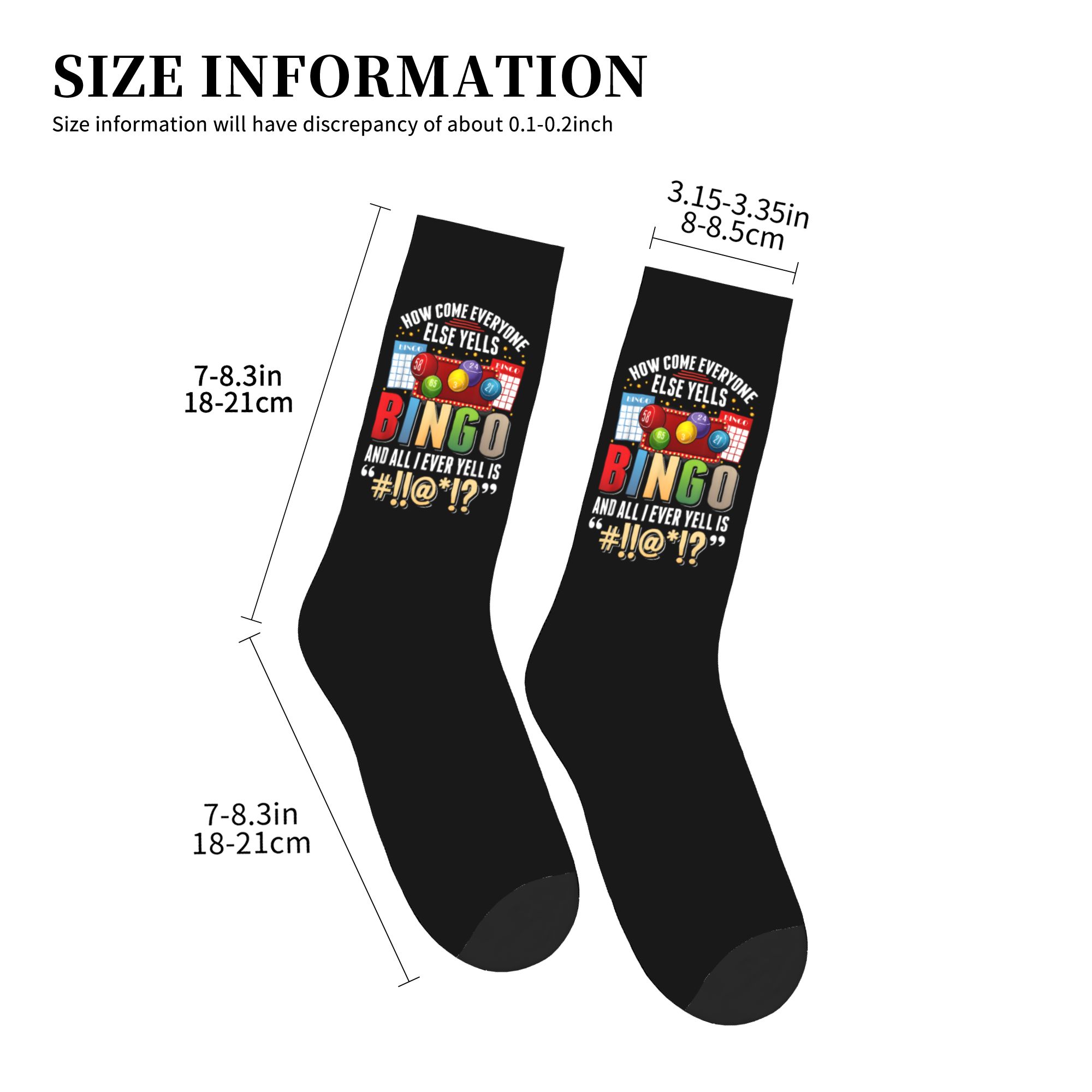 Bingo Player Humor Sarcastic Q – Dress Sock Men recenzja i cena