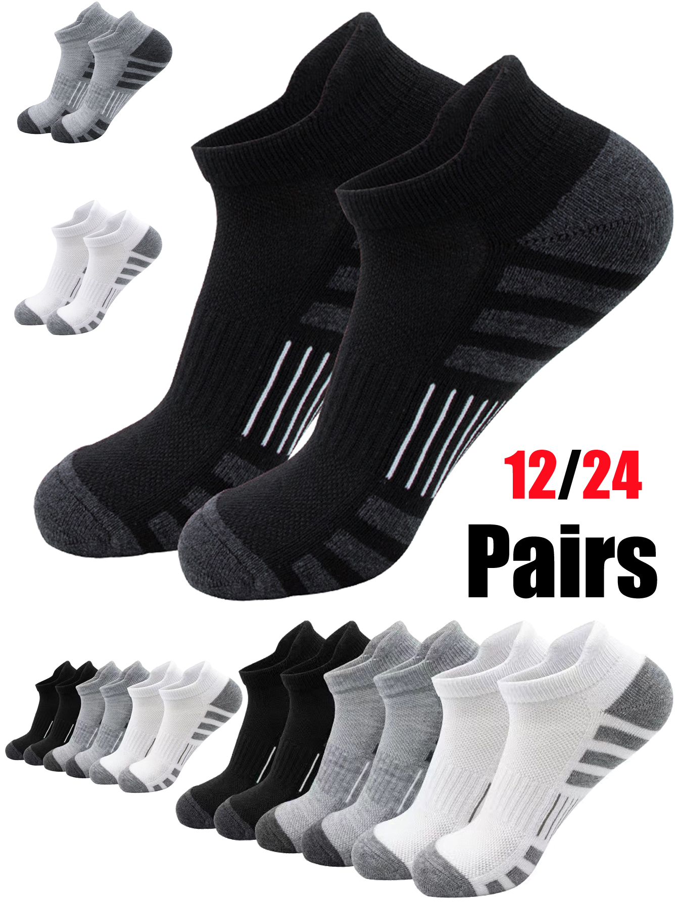 Unisex Low Cut Sports Tab Ankl – Athletic Sock Cushion recenzja i cena
