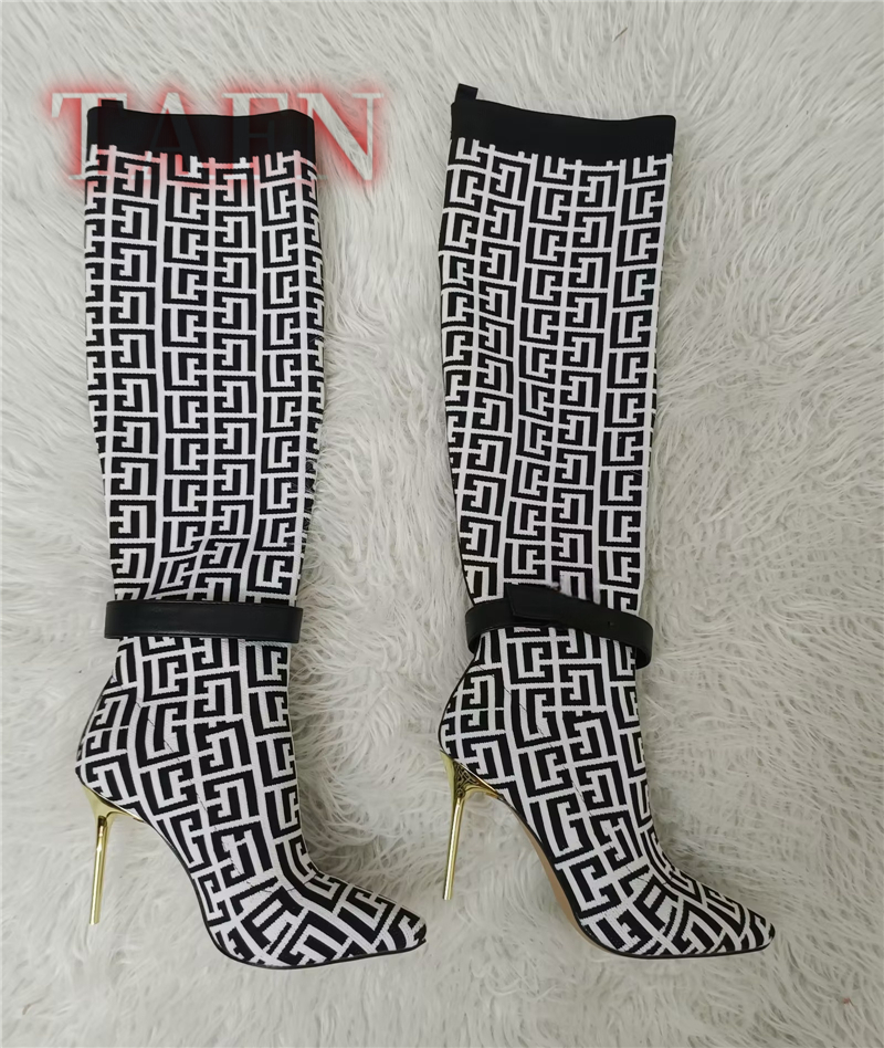 Women Stretch Sock Boots Fashi – Knee High Sock Women recenzja i cena