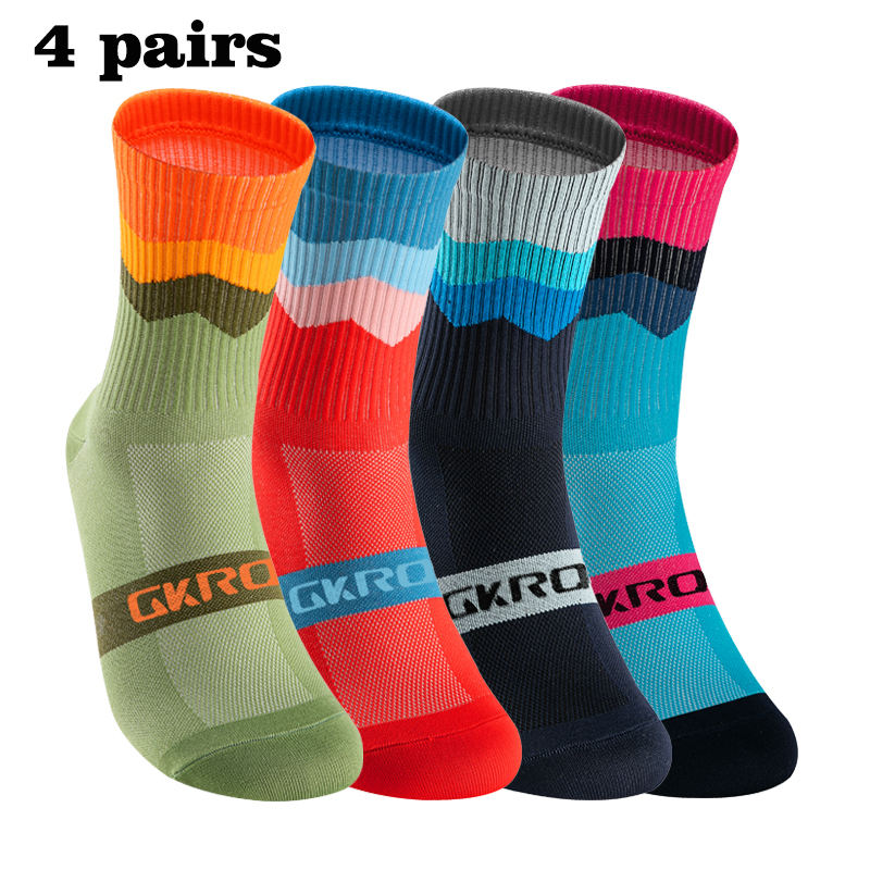 GKRQ 4 Pairs Bike Socks Men Nu – Compression Sock Medical recenzja i cena