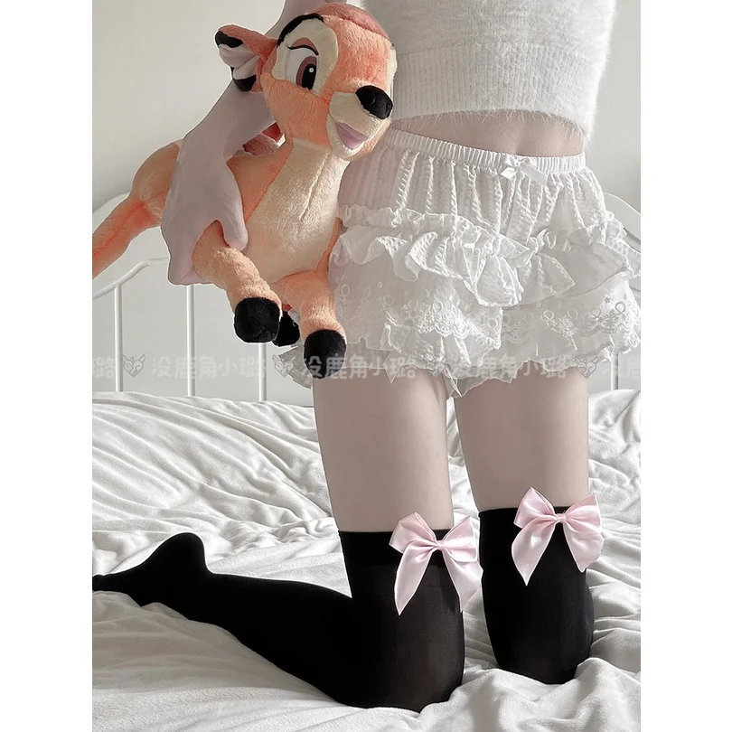 Sexy Women's Hosiery Pink Bow  – Thigh High Sock Stay Up recenzja i cena