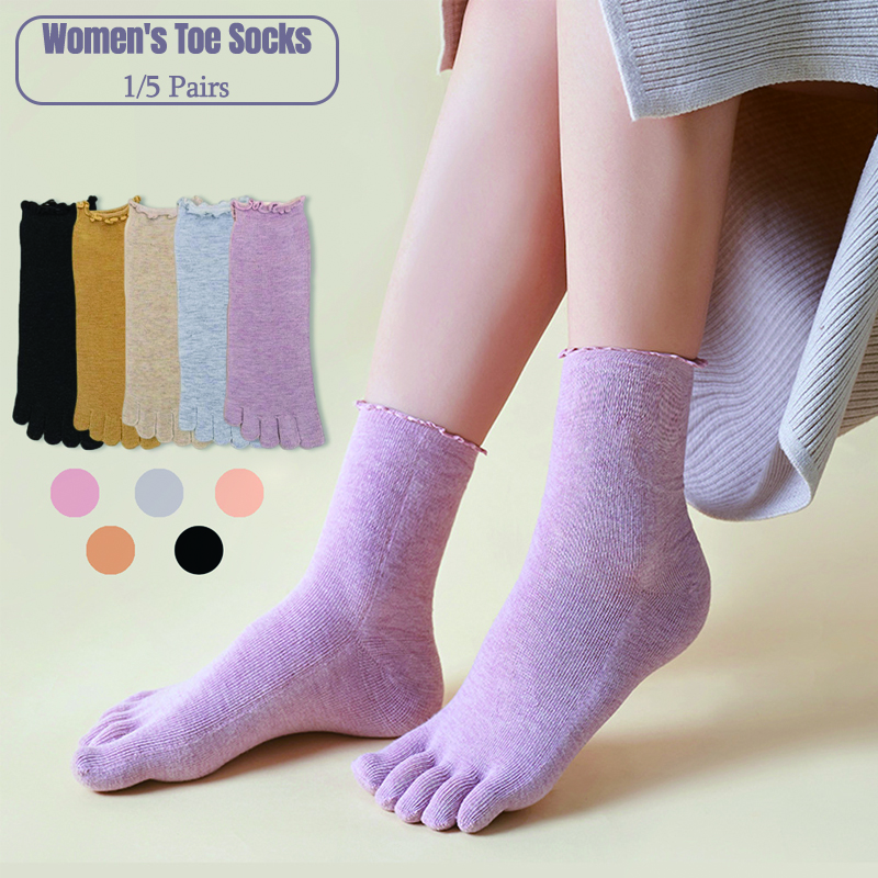 1/5 Pairs Cotton Women Five Fi – Toe Sock Split recenzja i cena