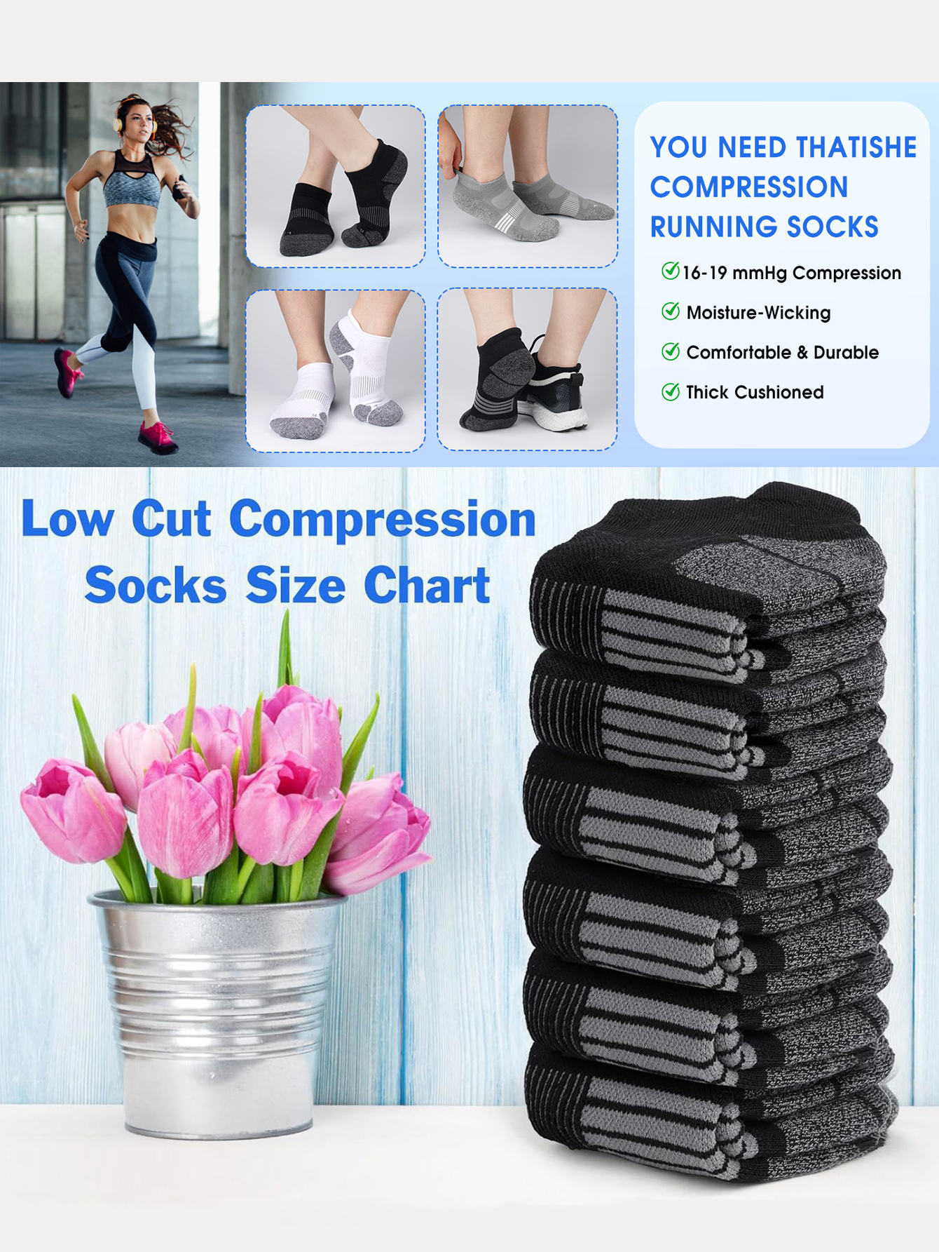 Men's Ankle Socks 6/12 Pairs B – Ankle Sock Low Cut recenzja i cena