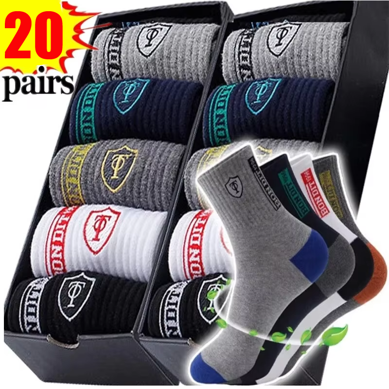 Men's 20-Pack Premium Thermal  – Cotton Crew Sock Pack recenzja i cena