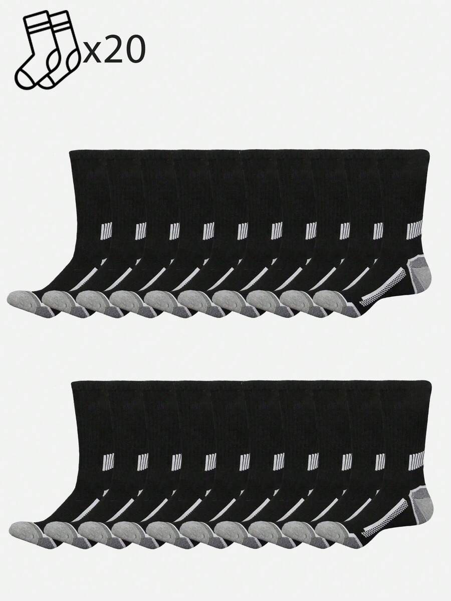 20 Pairs Mens Striped Cushione – Athletic Sock Cushion recenzja i cena