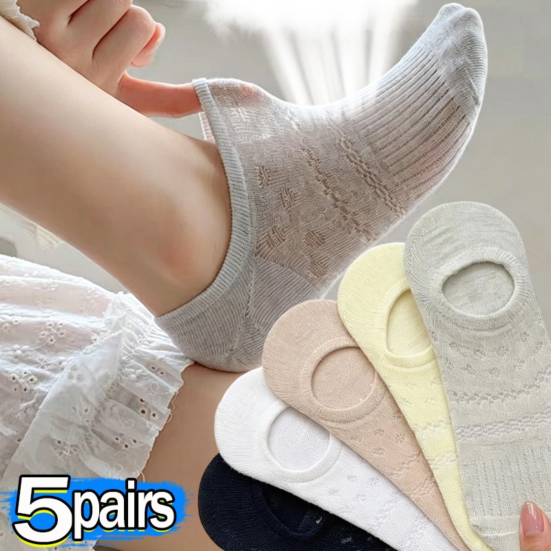 Lace Openwork Ballet Socks for – Invisibility Sock Loafer recenzja i cena