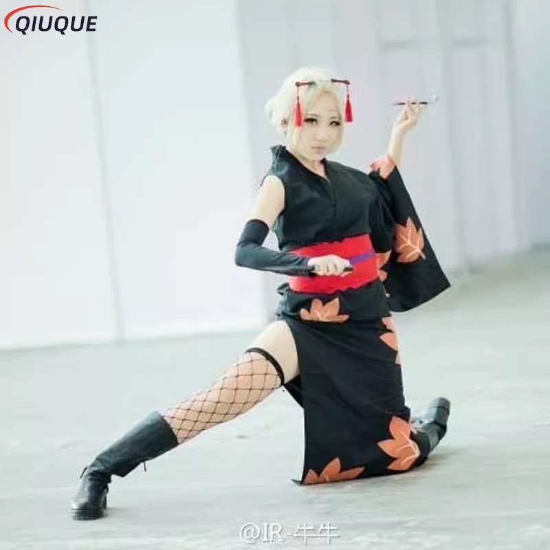Tsukuyo Cosplay Costume Wig Ku – Fishnet Stocking Women recenzja i cena
