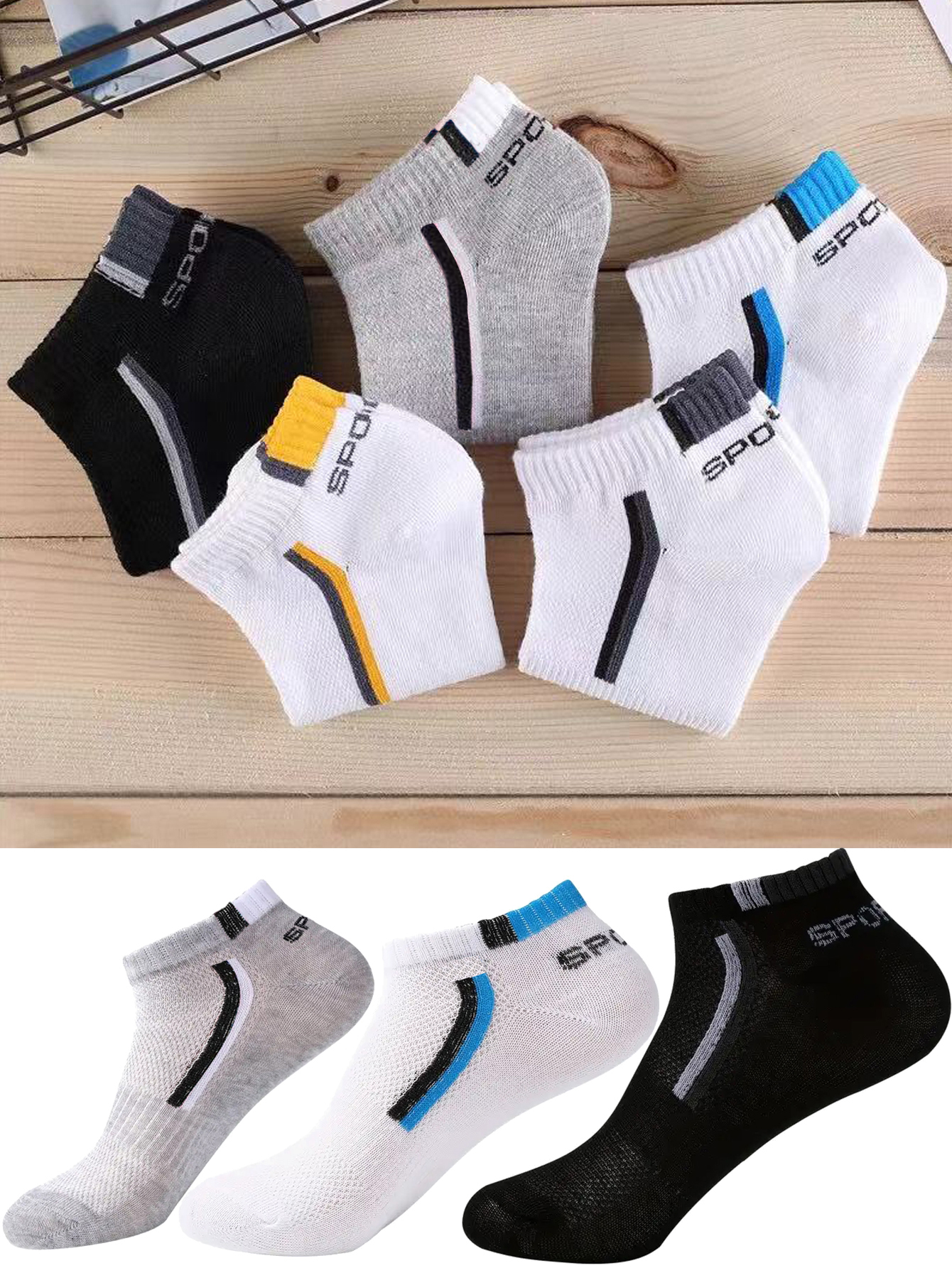 5/10/40Pair Men's Anti-Slip An – Ankle Sock Low Cut recenzja i cena