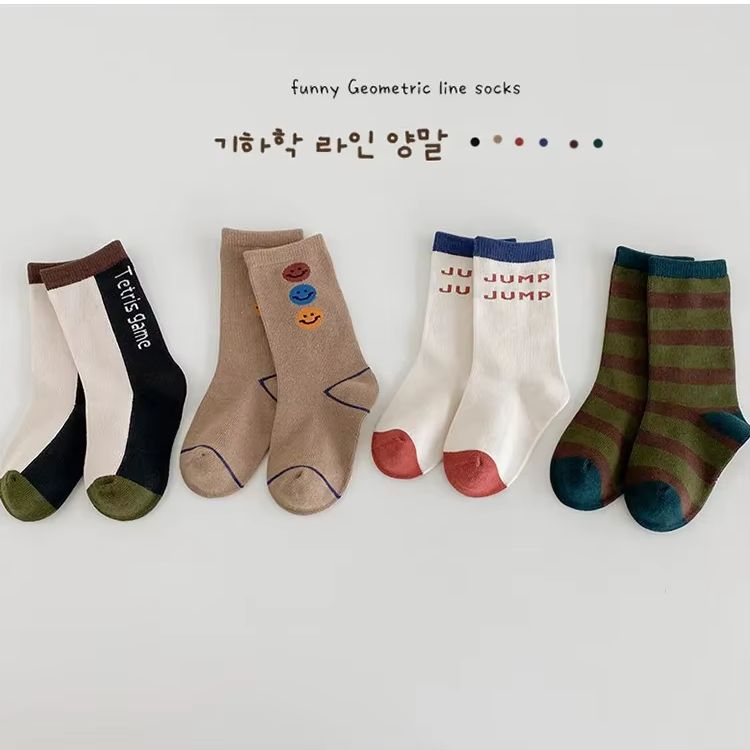 3-12T  Boys Socks Spring Fashi – Cotton Crew Sock Pack recenzja i cena