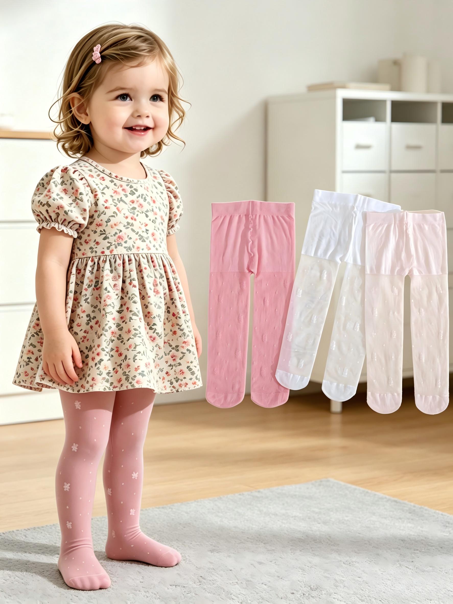 3Pack Toddler Girls Floral Pri – Tights Pantyhose Sheer recenzja i cena