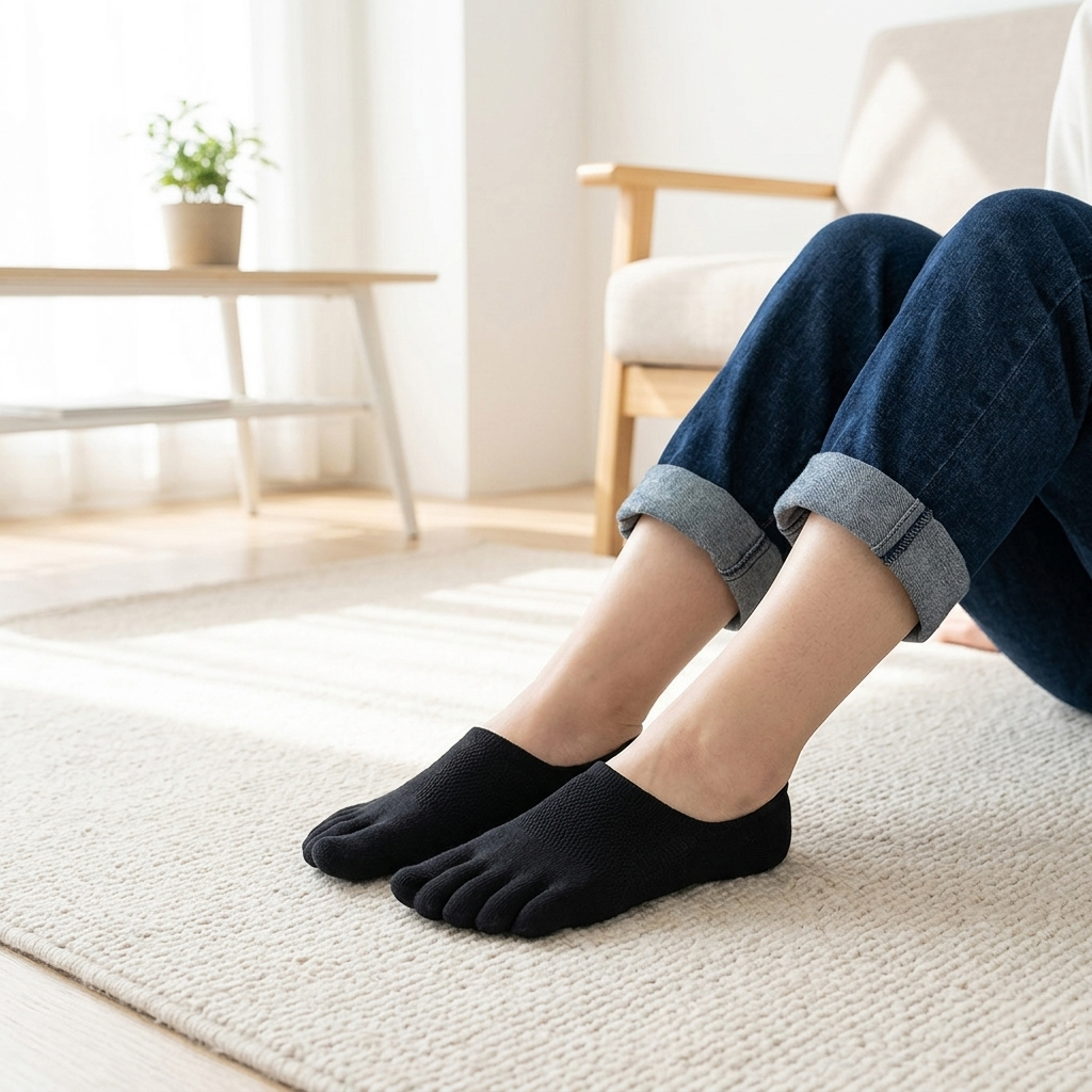 1/3/4 Pairs,Unisex Cotton Five – Toe Sock Split recenzja i cena