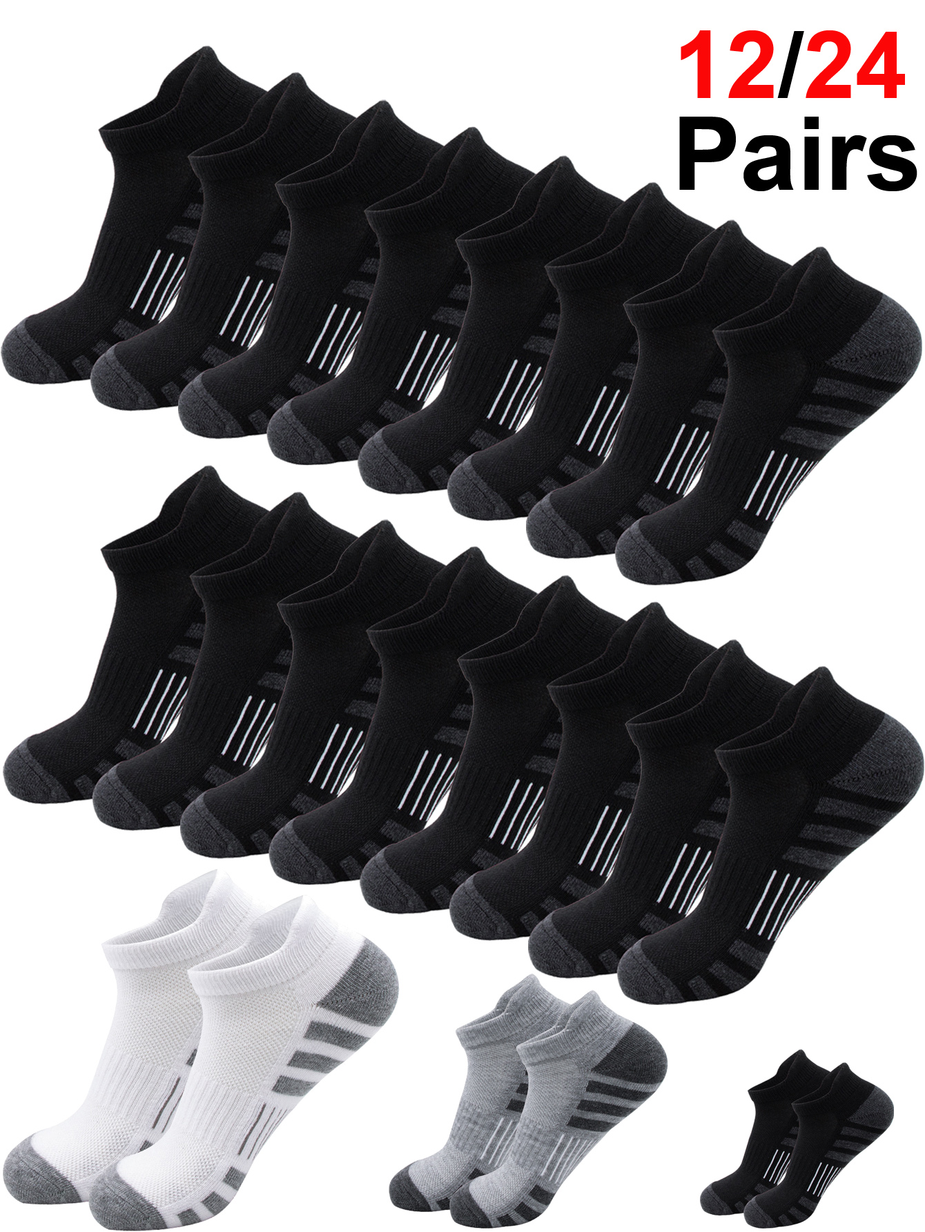 12/24 Pairs Cushioned Breathab – Athletic Sock Cushion recenzja i cena