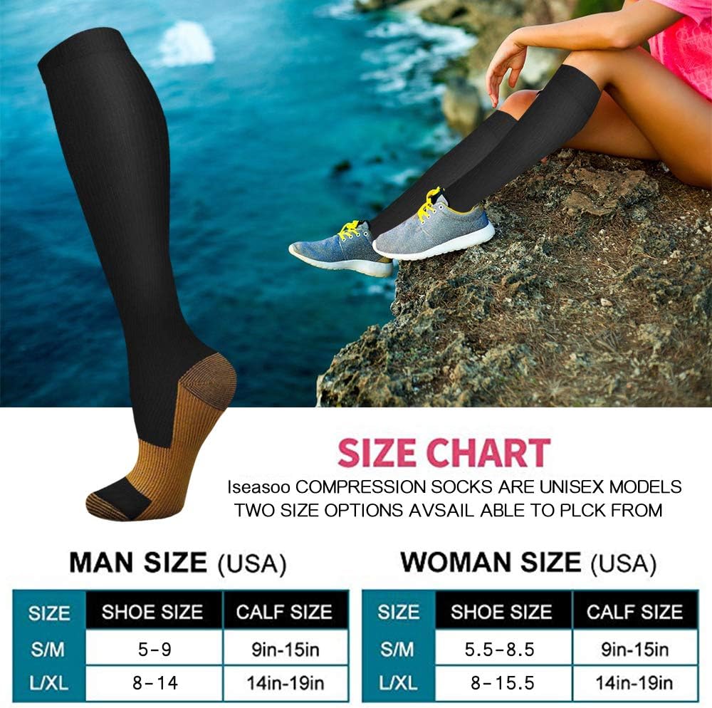 6 Pairs Solid Color Copper Com – Compression Sock Medical recenzja i cena