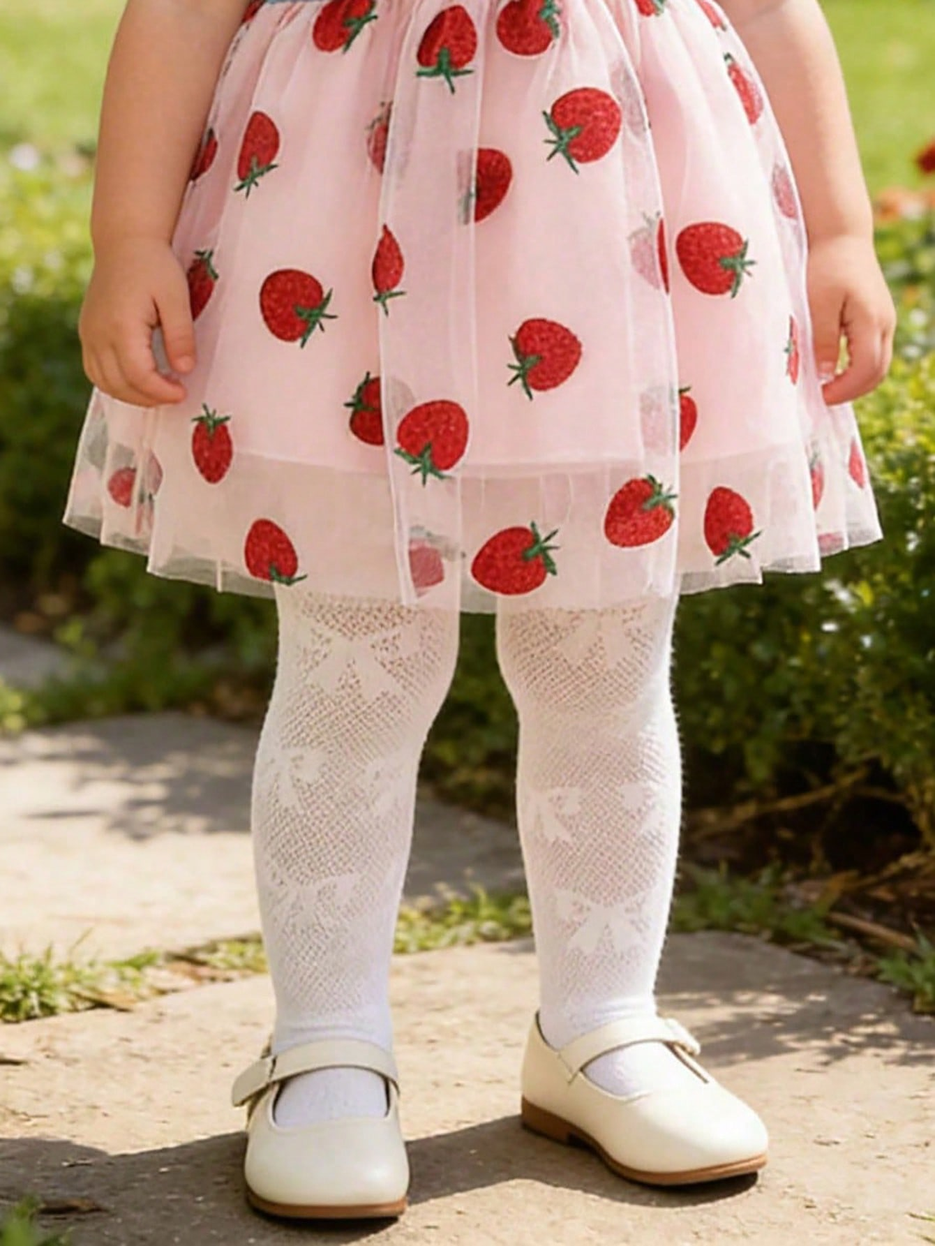 3/1 Pcs Girls White Bow Print  – Tights Pantyhose Sheer recenzja i cena