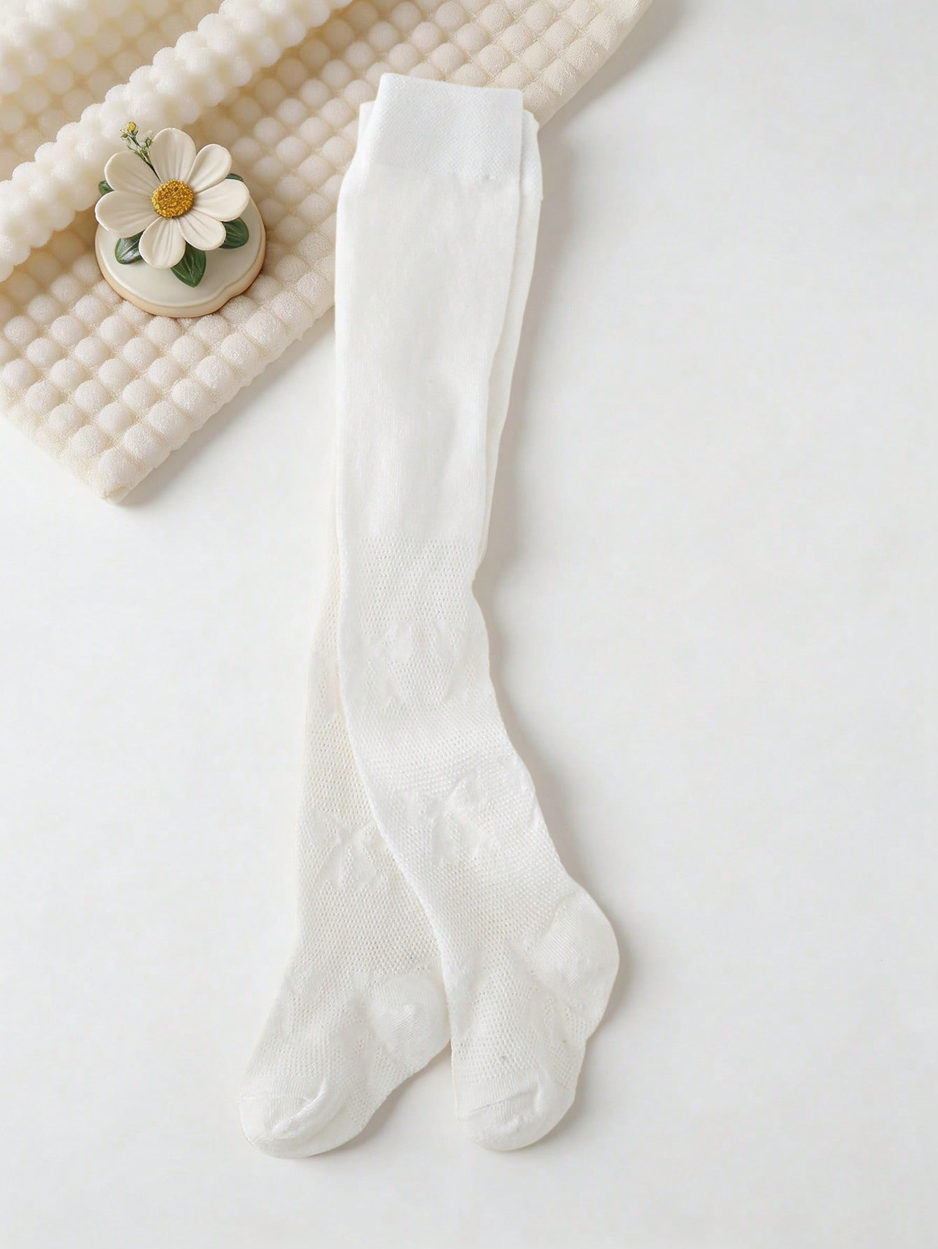 3/1 Pcs Girls White Bow Print  – Tights Pantyhose Sheer recenzja i cena