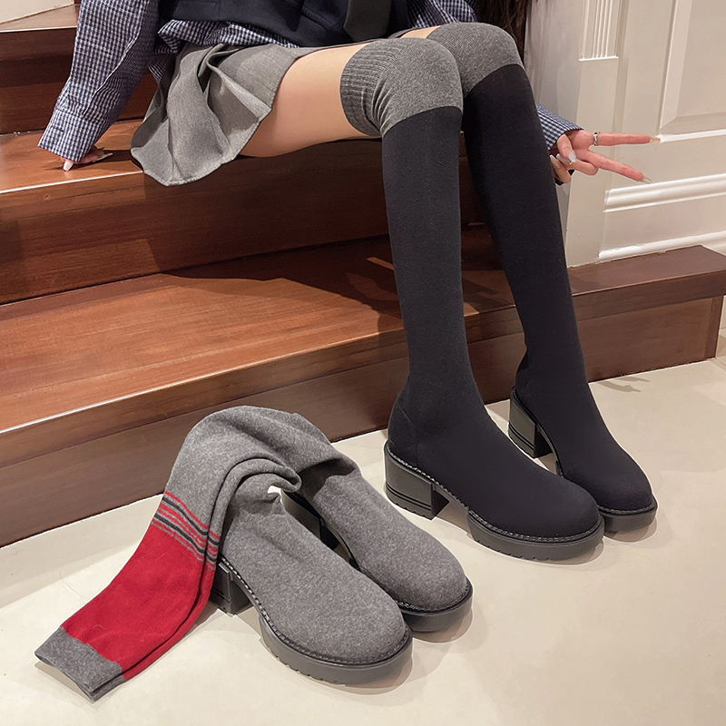 2025 New Women's Shoes High Bo – Knee High Sock Women recenzja i cena