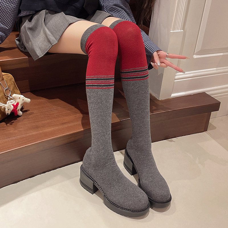 2025 New Women's Shoes High Bo – Knee High Sock Women recenzja i cena