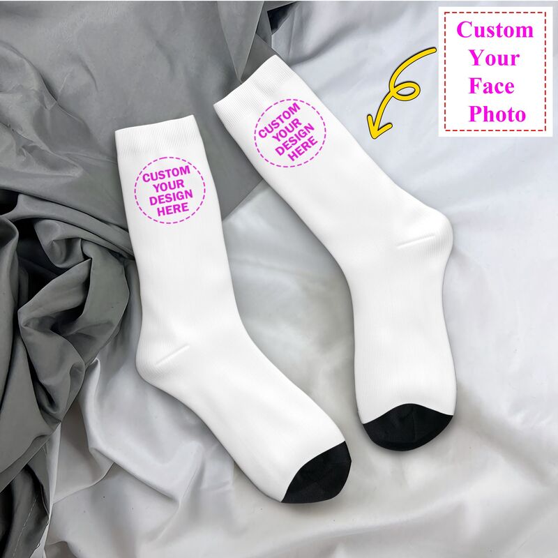 Personalize Custom Photo Logo  – Dress Sock Men recenzja i cena