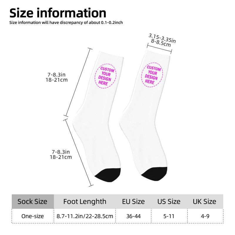 Personalize Custom Photo Logo  – Dress Sock Men recenzja i cena