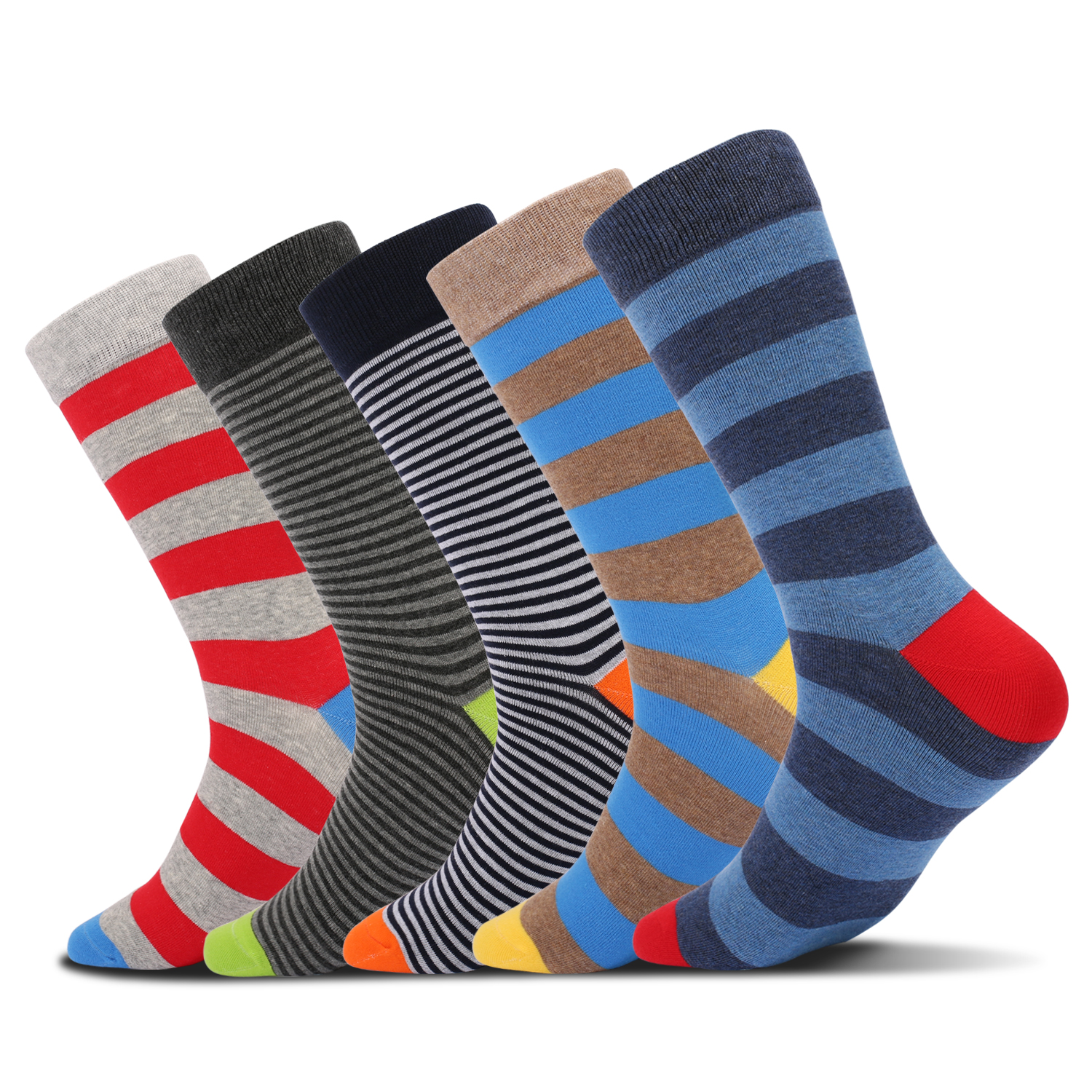 5Pairs Mens Fun Dress Socks, P – Cotton Crew Sock Pack recenzja i cena